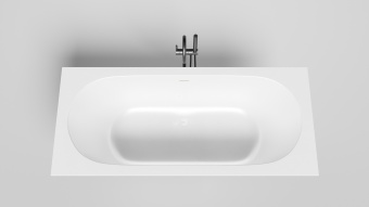 Ванна S-Sense ORNELLA AXIS KIT 1800х800х590/610 глянцевая/ДК белый(выпуск+сифон)